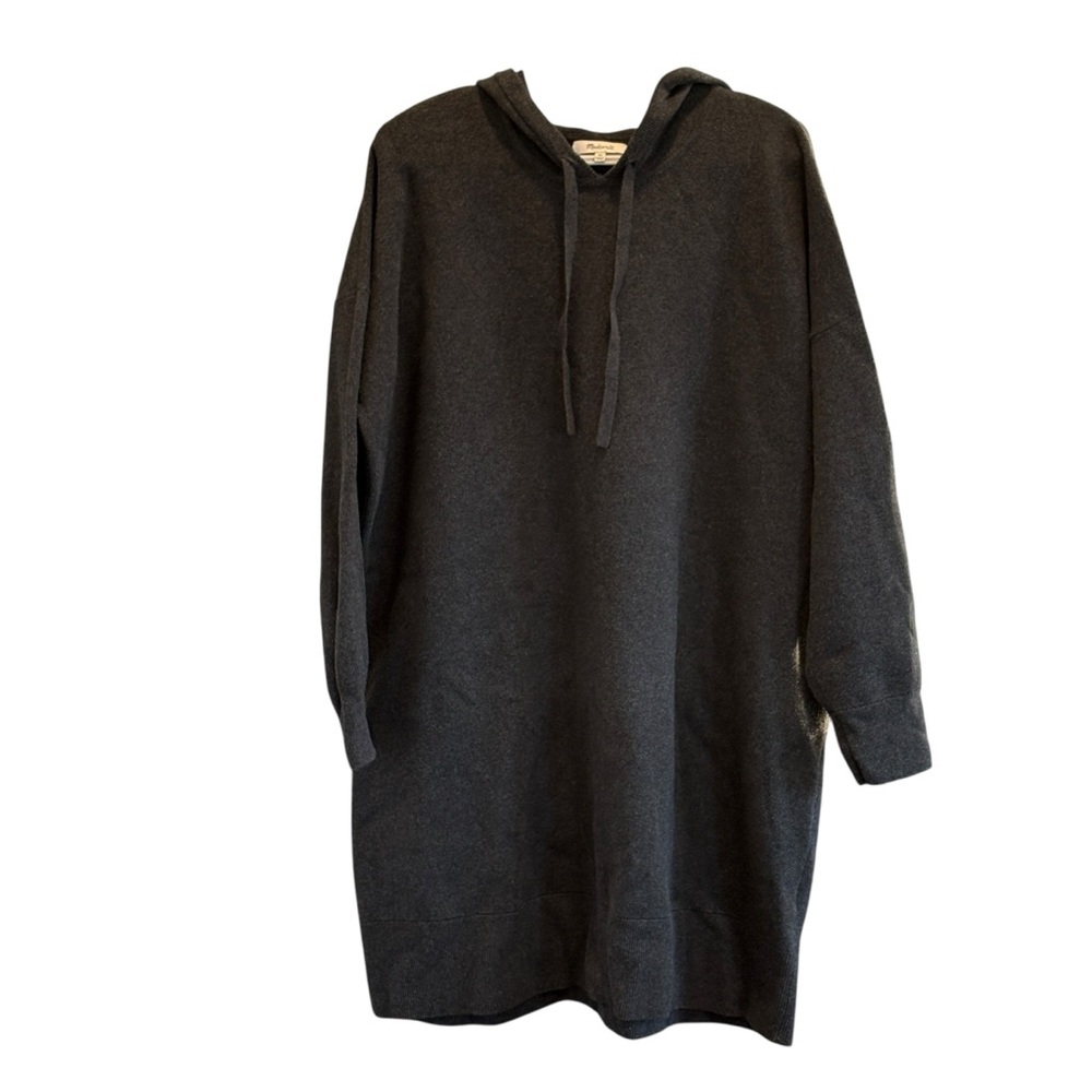 Madewell Womens Hoodie Sweater Dress Size XL Charcoal Gray - Picture 7 of 11